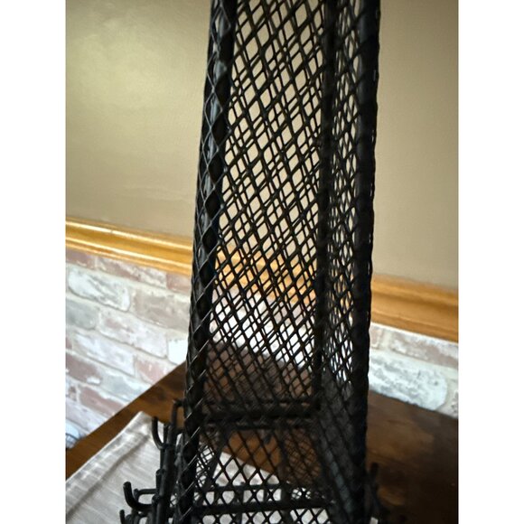 Eiffel Tower Metal Jewelry Holder With Multiple Hooks For Earrings & Necklaces - Picture 5 of 12